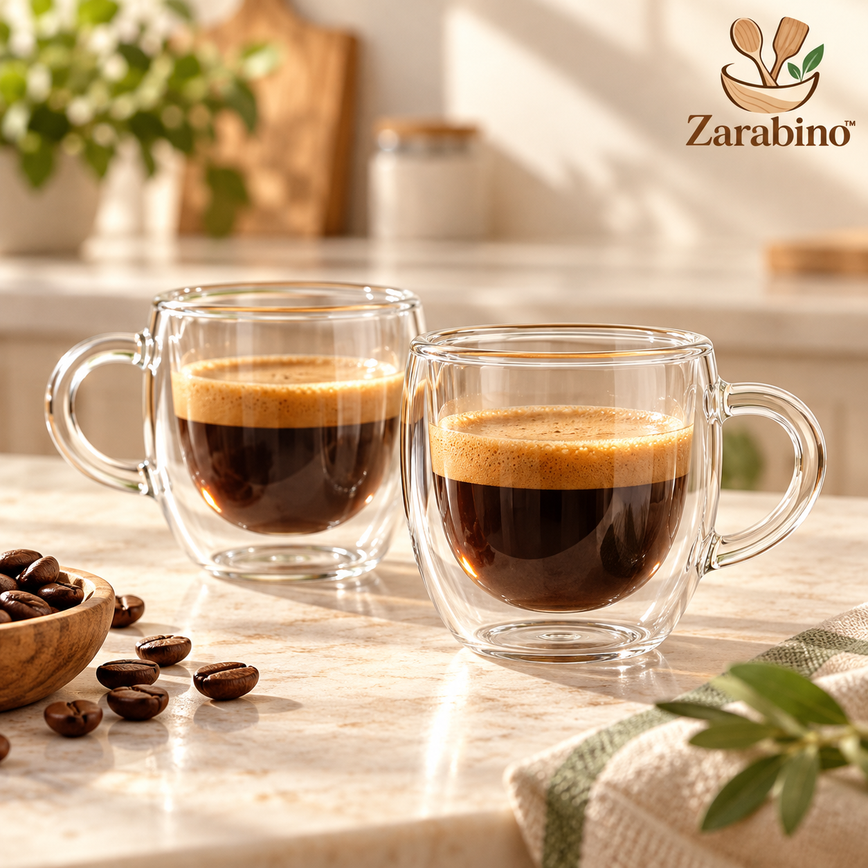 Zarabino™ Double-Wall Espresso Cups main product image