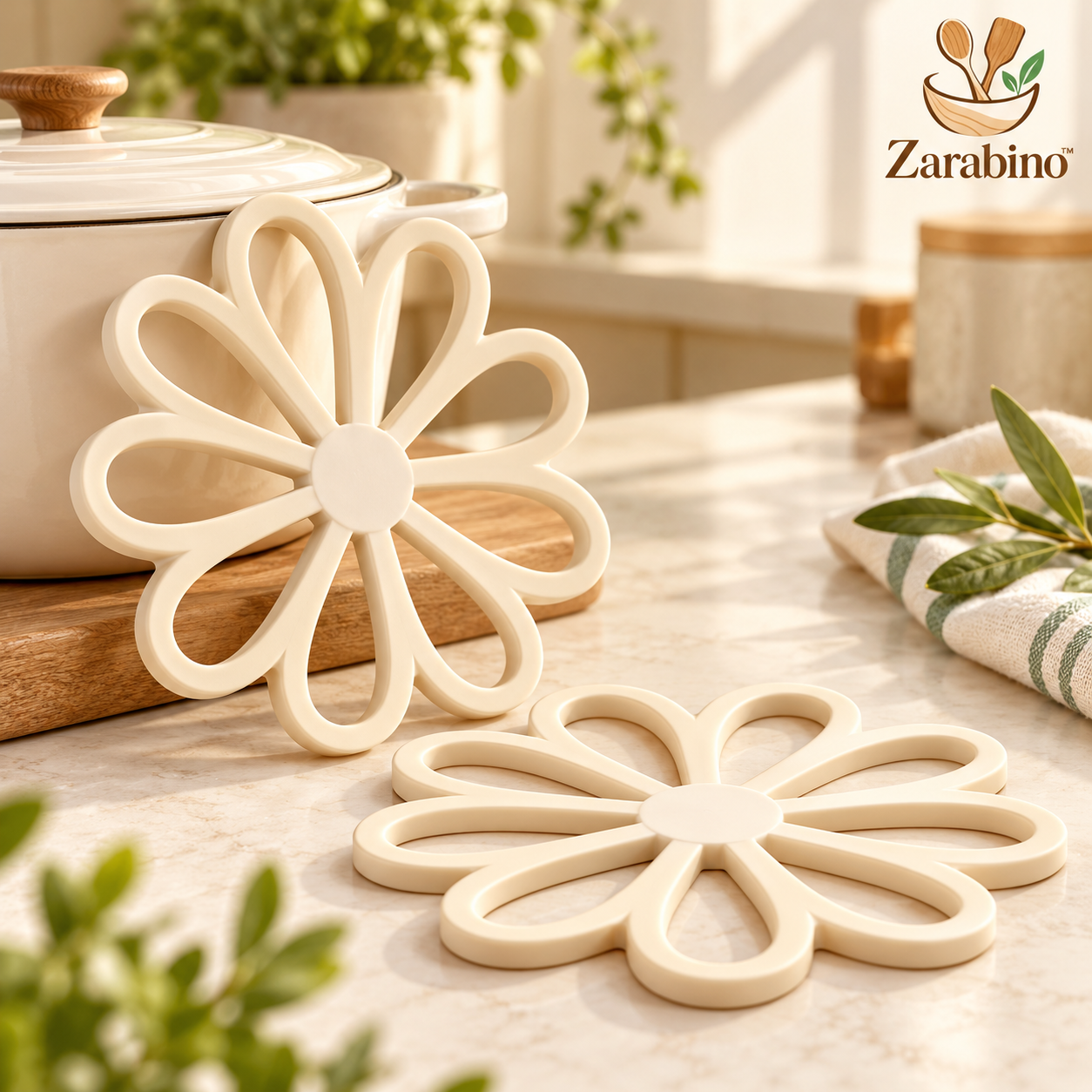 Zarabino™ Daisy Flower Trivet main product image