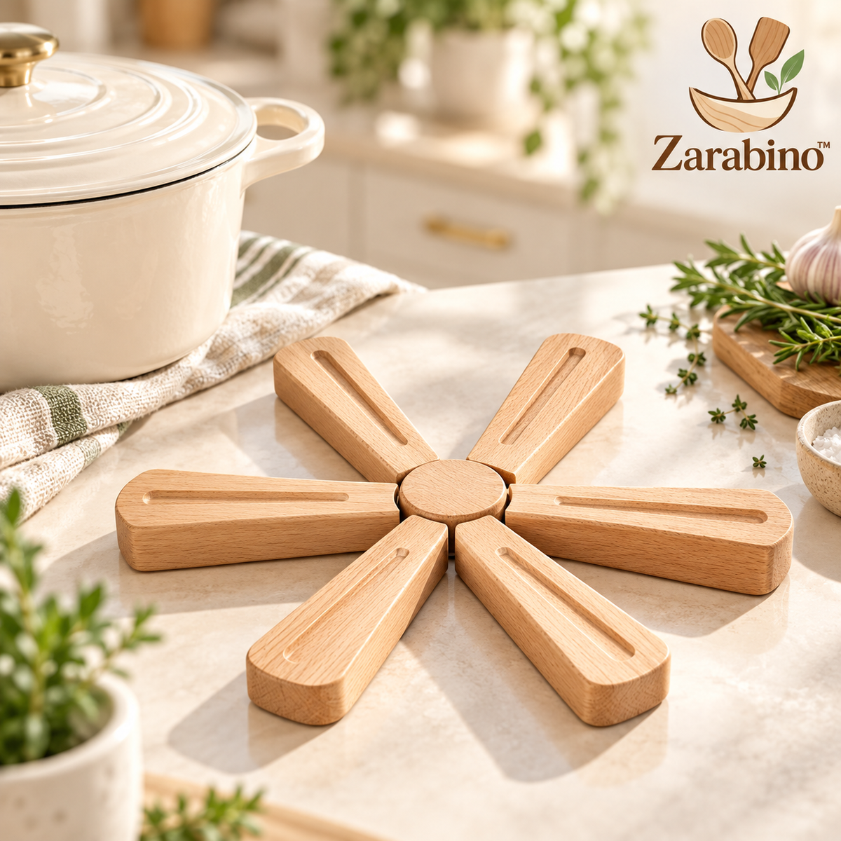 Zarabino™ Folding Wood Trivet