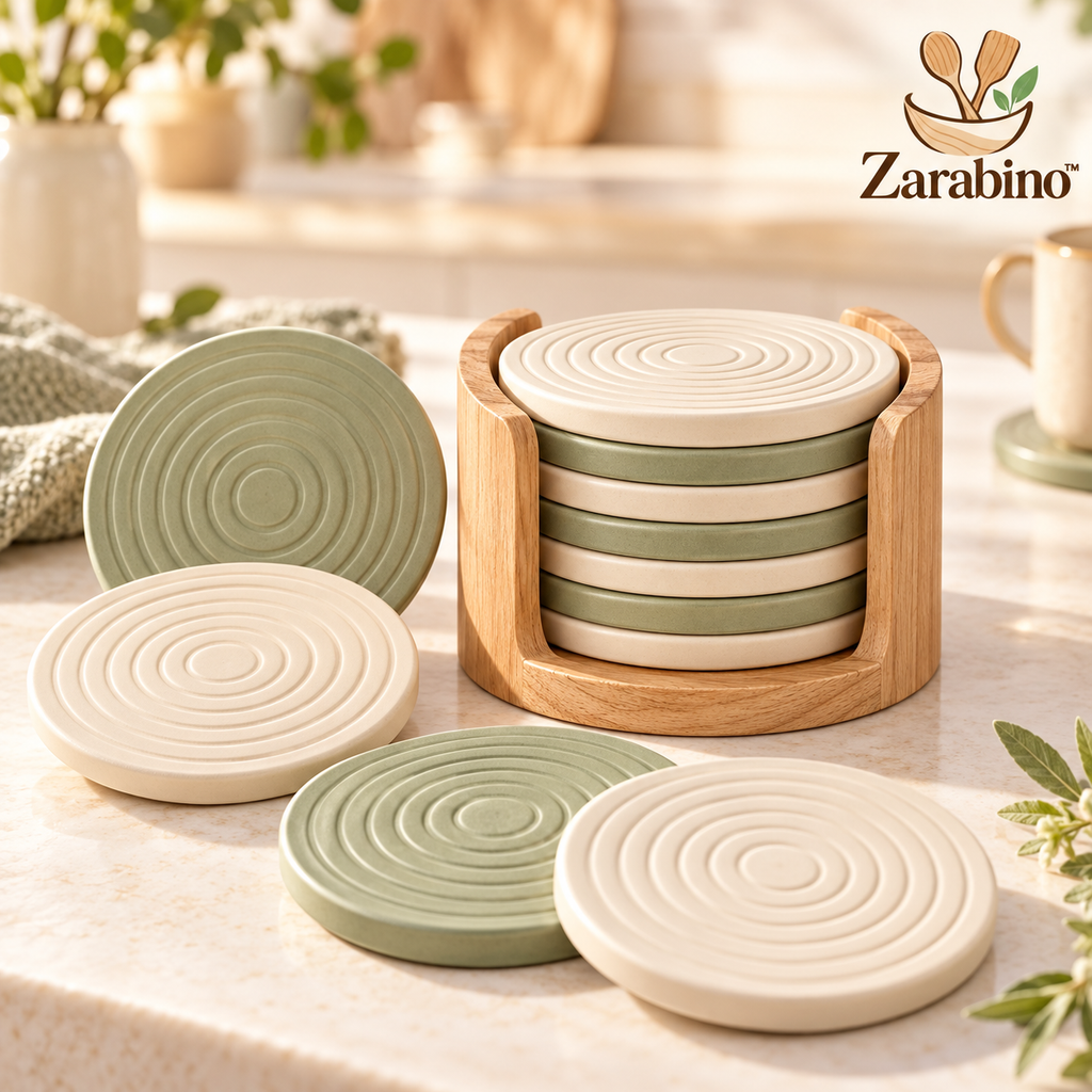 Zarabino™ Ring Coasters with Holder