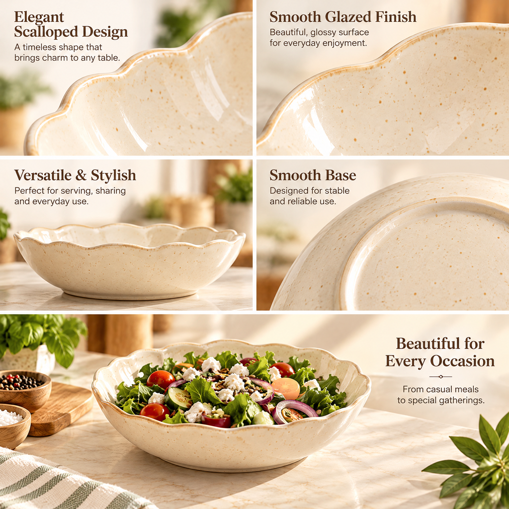 Zarabino™ Scalloped Pasta Bowl