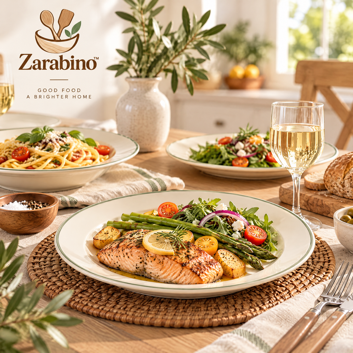 Zarabino™ Sage Rim Dinner Plate