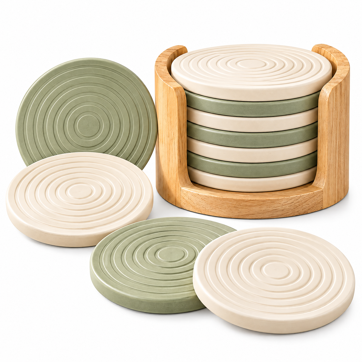Zarabino™ Ring Coasters with Holder